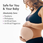 TriLASTIN hypoallergenic pregnancy bump mask for soothing itchy skin