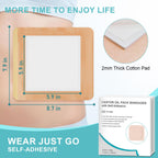 ZELIER self adhesive patch being applied to the abdominal area for targeted stomach comfort.