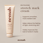 Nemah pregnancy body cream packaging showing Algaktiv UpLift ingredient details