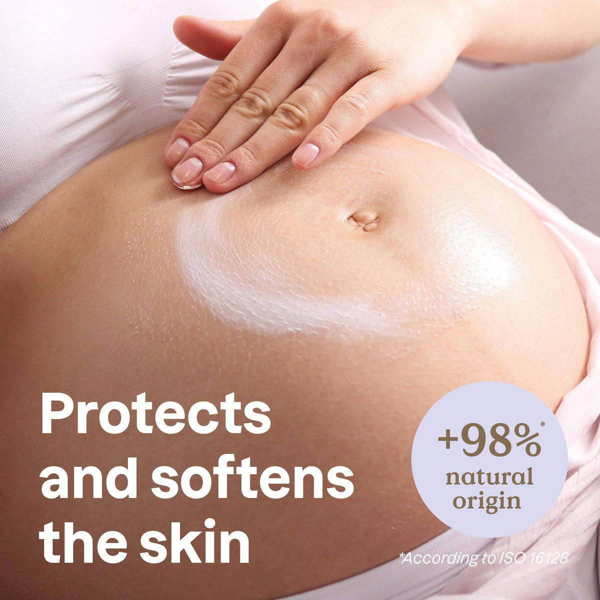 Back label of ATTITUDE pregnancy cream displaying natural ingredients and EWG certification