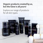 Glow Organics 100 percent organic belly butter full product line context.