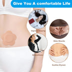 Leak proof castor oil pack wrap demonstrating the dual layer barrier protection