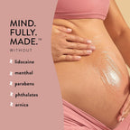 Authentic USA imported Honest Mama soothing belly gel back labels and directions