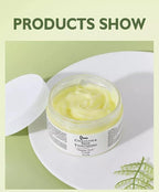Authentic 7better LLC natural deep stretch mark cream container showing application instructions