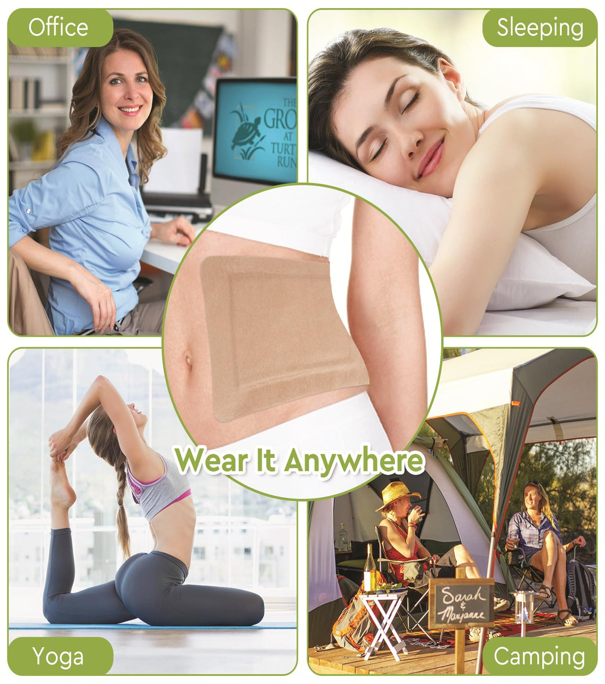 STFOCE portable disposable castor oil wrap pack ideal for mess free overnight wellness routines