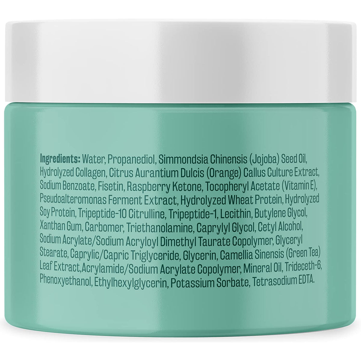 M3 Naturals scar removal cream container highlighting key ingredients