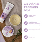 Leska Stage B Hydrate Belly Cream with Inca Omega Oil and Shea Butter close up
