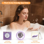 Lokaheadr new mom gifts fuzzy comfort socks and premium lavender aromatherapy soap bar