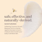 Three 7.5 Ounce tubs of petroleum free Burt's Bees baby healing ointment for diaper rash protection