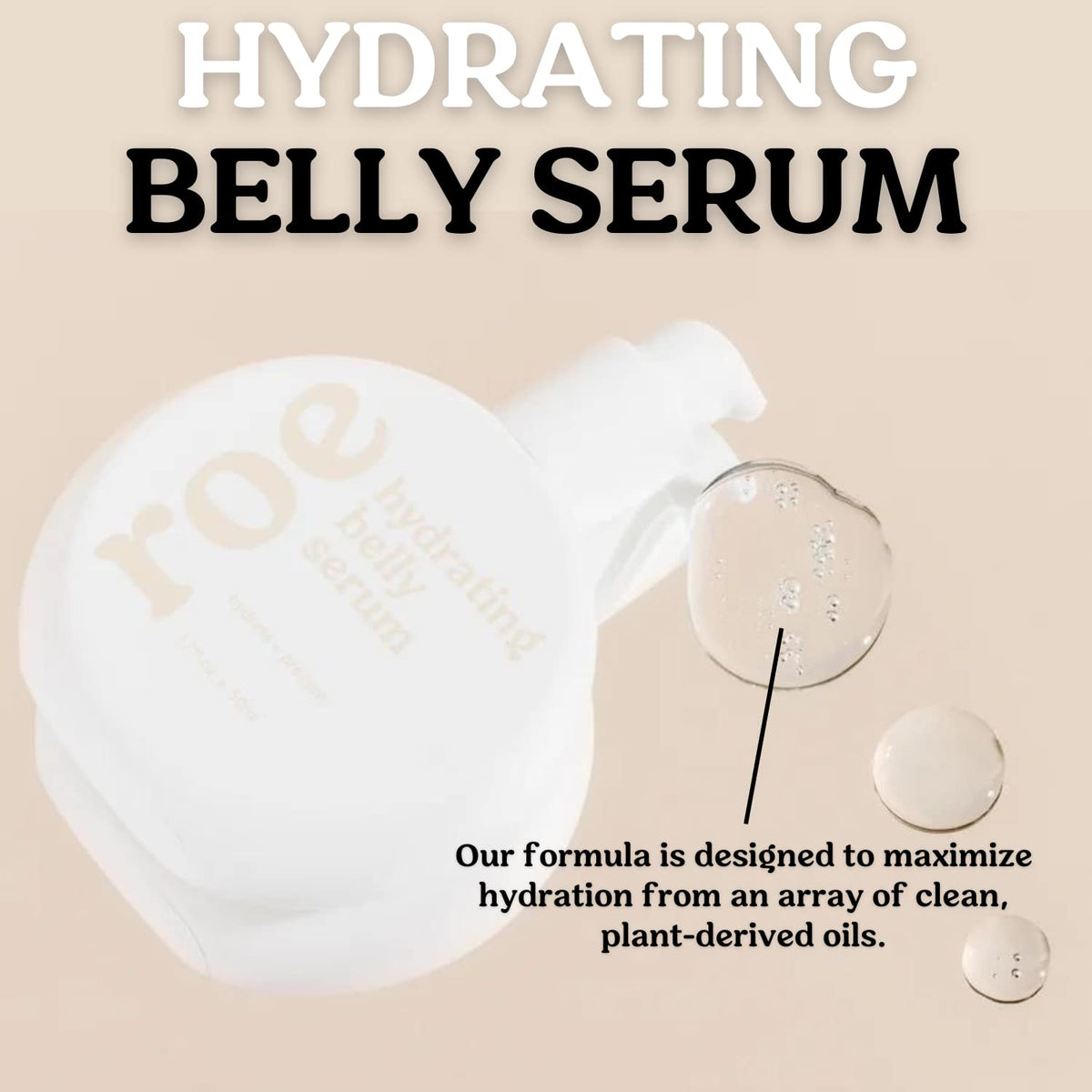 Roe Wellness USA imported pregnancy skincare serum box and packaging display