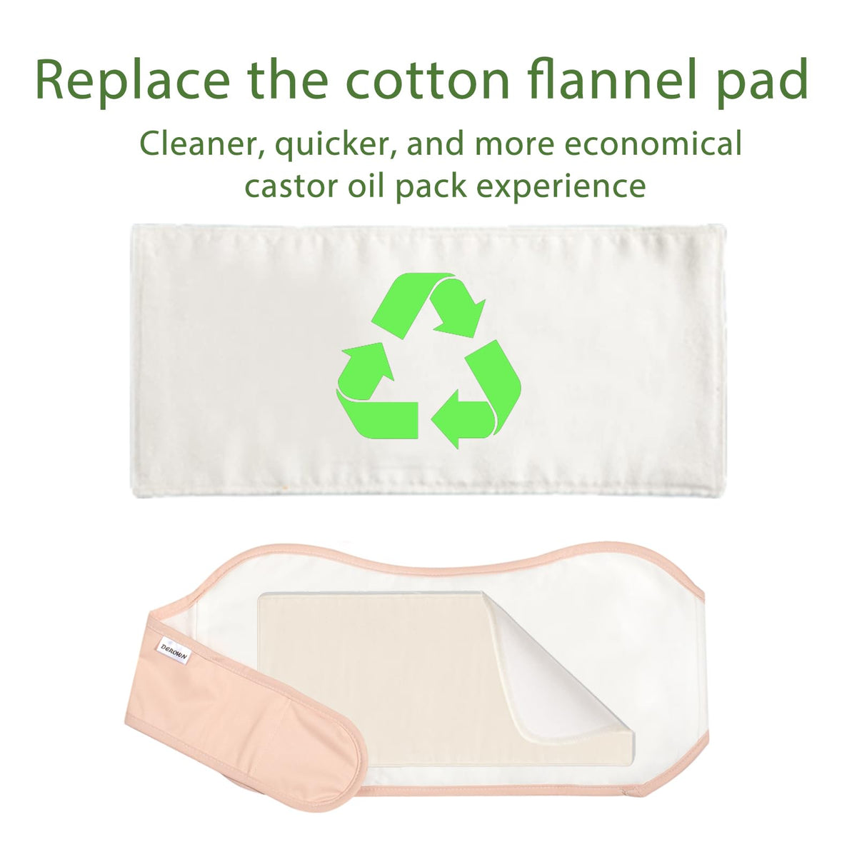 Close-up view of the double-layered organic cotton material with durable reinforced stitching.