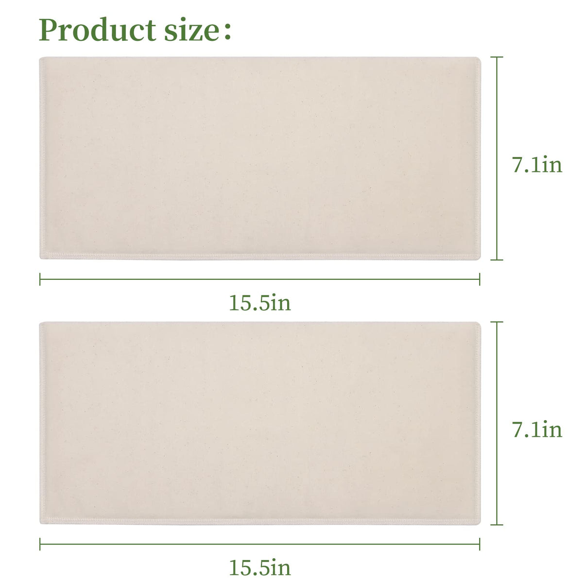 Premium eco-friendly cotton flannel pack showing its thick and durable material quality.