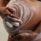 Luna Daily body wash for pregnancy and postpartum care showcasing its gentle creamy texture.