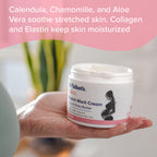 Rich soothing belly cream with vitamin E and aloe vera for dry pregnancy skin