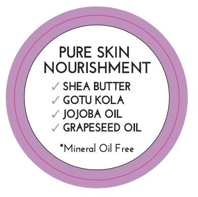 Authentic Body Boost imported pregnancy safe lavender vanilla lotion container side profile