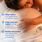 Dermatologist-tested Mustela certified organic lotion for breastfeeding mothers.