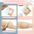Waterproof outer layer demonstration of the anti leakage wellness stickers.