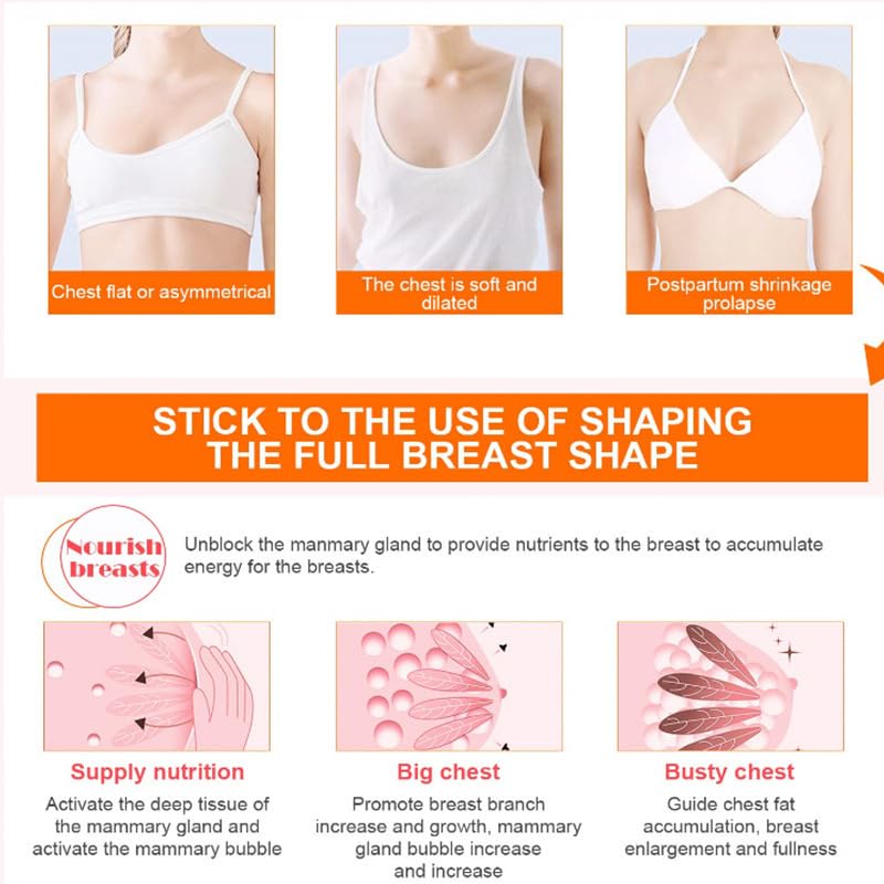 JPSDOWS natural bust enhancer skincare cream bottle showing instructions and plant essences