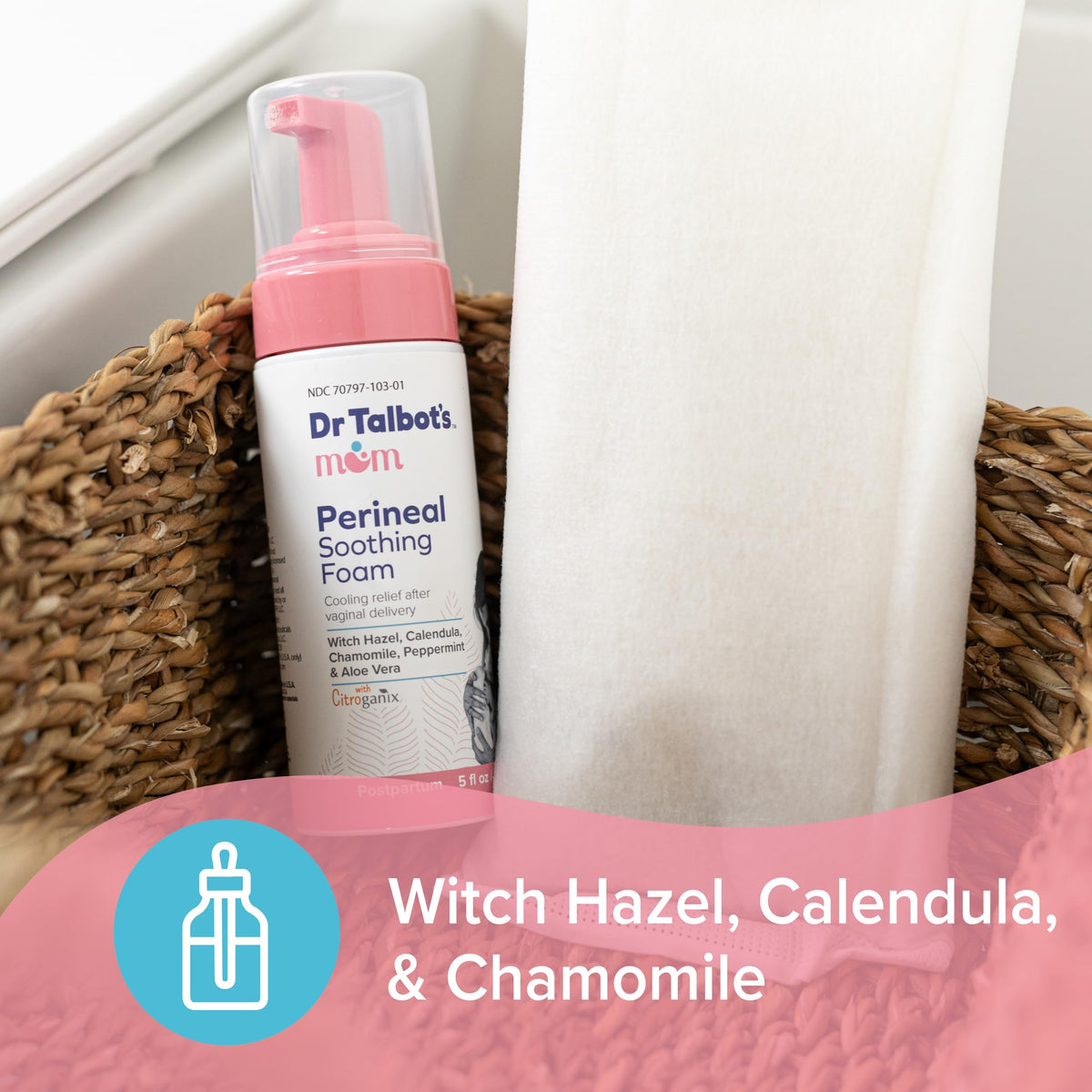 Lightweight soft-touch postpartum foam for maternal perineal recovery and hemorrhoid comfort.