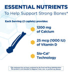 Citracal Slow Release 185 caplets bottle supplement facts and ingredient label details