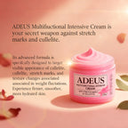 ADEUS multifunctional body treatment jar showing active ingredients list