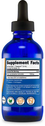 Nutricost unflavored bio active colloidal silver wellness formula showing pure liquid clarity