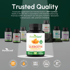 ForestLeaf daily dietary supplements bottle detailing complete product manufacturing transparency