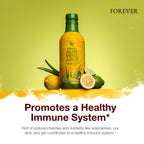 Side view of Forever Living inner leaf aloe vera gel bottles