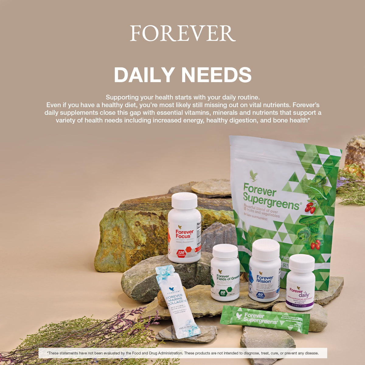 Authentic Forever Living Fields Of Greens Bottle