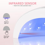 Top view of Gaoy UV LED lamp showing LED light distribution