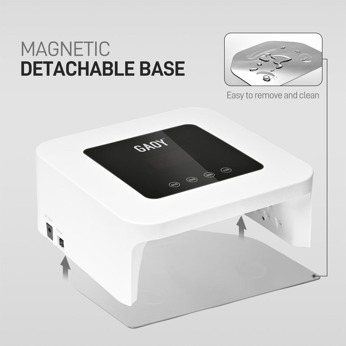 Gaoy UV LED nail lamp being used for gel manicure
