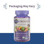 Garden of Life prenatal gummy bottle label nutrition facts