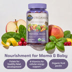 Garden of Life prenatal multivitamin gummies texture and color