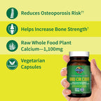 Garden of Life plant based whole food raw calcium supplement bottle showing supplement facts label