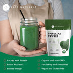 USDA certified organic non GMO green algae powder for immune support