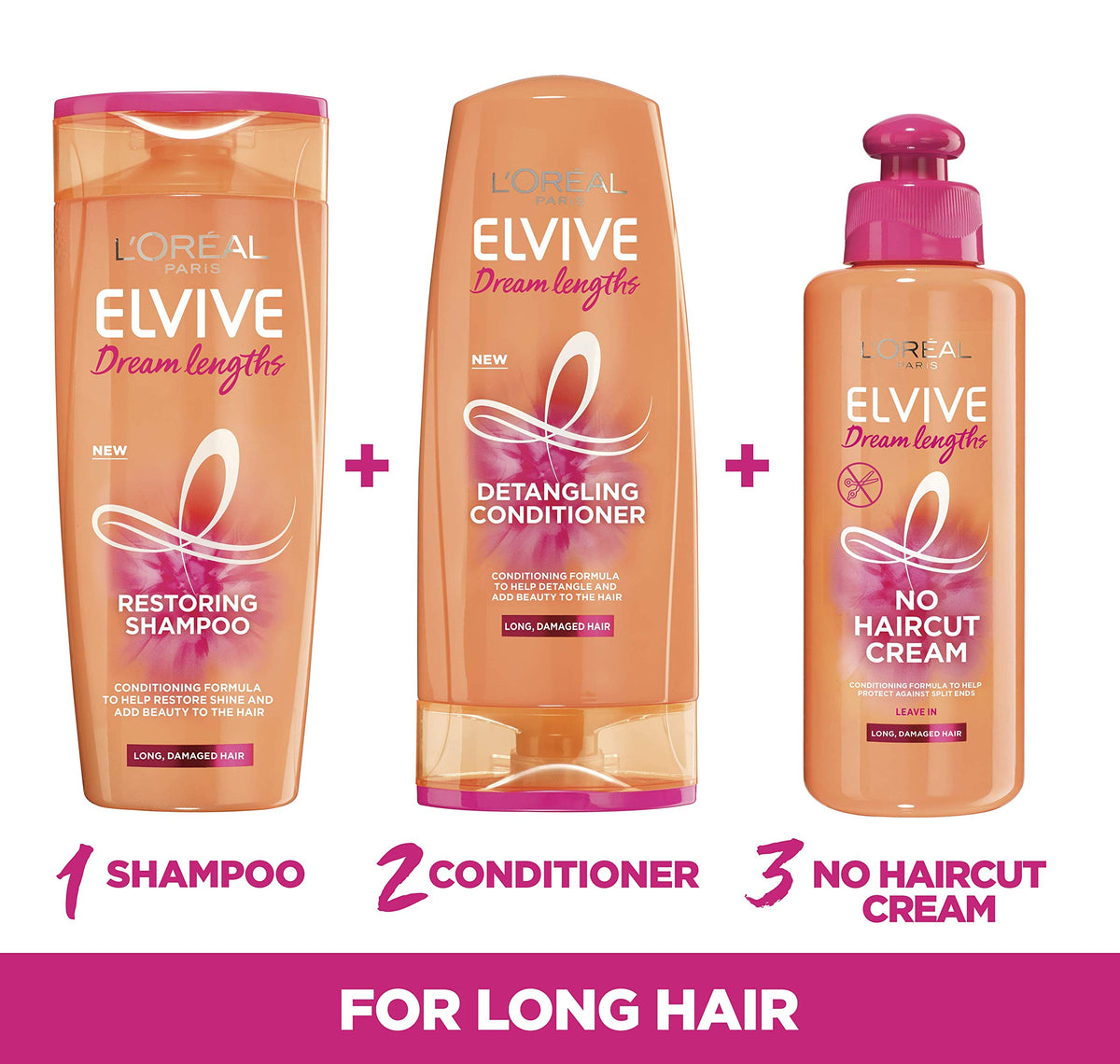 L'Oreal Elvive Dream Lengths mask packaging details