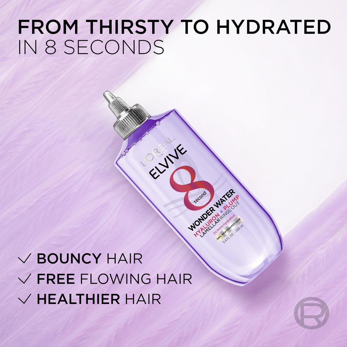 L'Oreal Hyaluron Wonder Water liquid texture demonstration