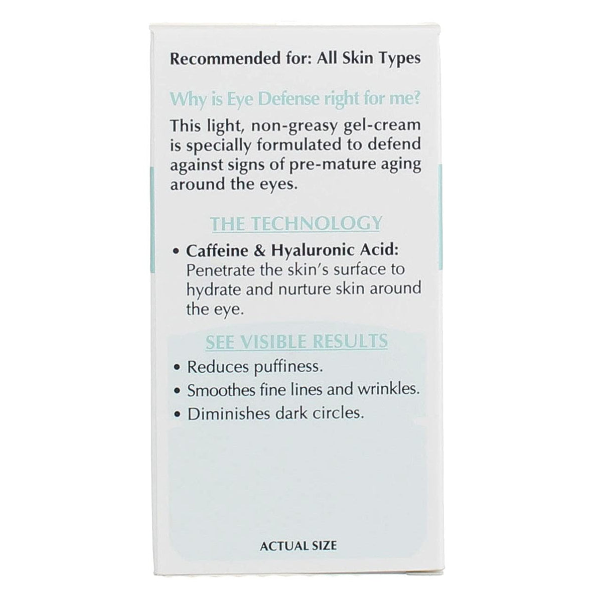 Authentic USA imported L'Oreal Paris eye defense gel tub