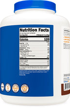 Nutricost Casein Protein powder chocolate nutritional supplement label