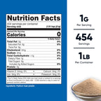 Nutricost Psyllium Husk dietary fiber supplement nutrition label