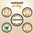 Nutricost Noni 240 plant based capsules highlighting CCOF organic and non GMO seals
