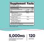 Nutricost Vitex extract supplement for women supplement facts and ingredient label side view