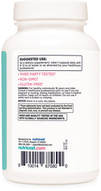 Nutricost female hormonal balance capsules capsule size and dosage presentation