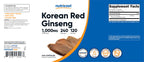 Nutricost brand Korean Red Ginseng dietary supplement bottle