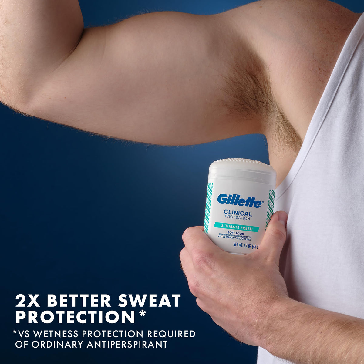 Gillette anti white mark technology clinical antiperspirant for men