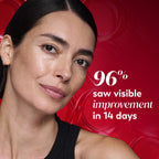 Anti aging moisturizer for women demonstrating the massaging roller application technique