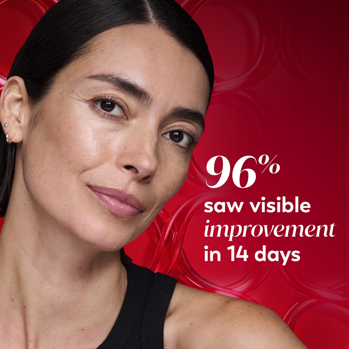 Anti aging moisturizer for women demonstrating the massaging roller application technique