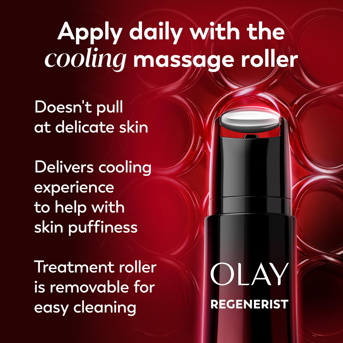 Olay Regenerist face lift cream packaging detailing clinical results in fourteen days