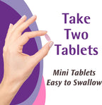 Close up view of the authentic Caltrate dual action bone health mini tablets package.