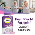 Caltrate calcium and vitamin D3 165 tablets bottle showing detailed supplement facts panel